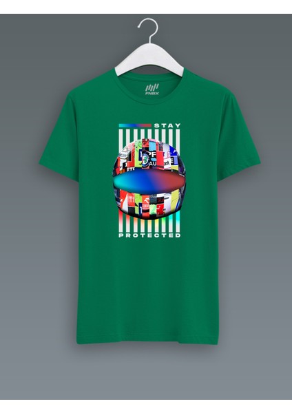 Stay Protected Kaskları T-Shirt