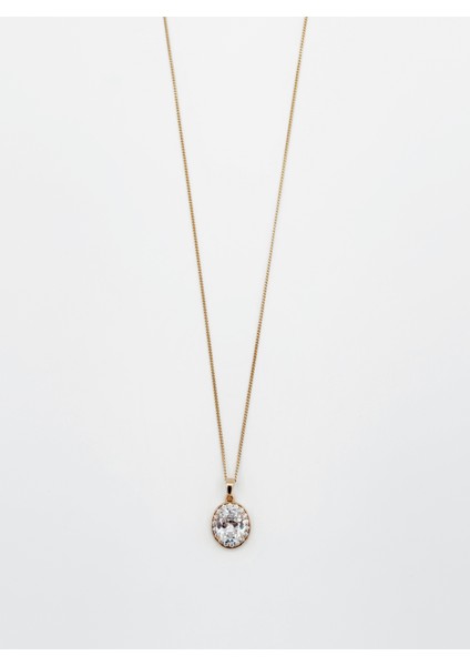 18K Rose Gold Plated White Queen Kolye