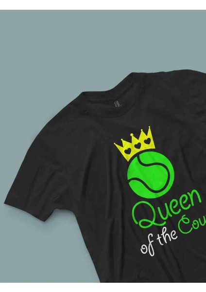 Queen Of The Court Siyah T-Shirt fiyatları