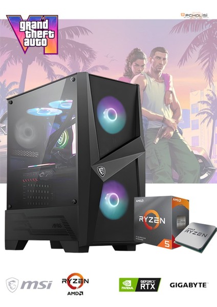 Amd Ryzen 5 5500 | 16 GB Ram Ddr4 | 500 GB M2 SSD | Rtx 4060TI | Oyuncu Masaüstü Bilgisayar