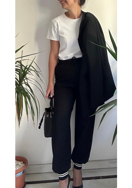 Kadın Beli Lastikli Pantolon modelleri