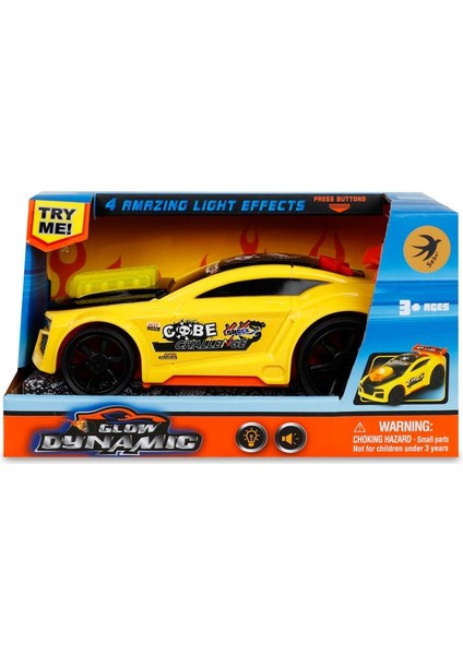 Seher Oyuncak Sesli ve Işıklı Yarış Arabası - Sarıstandart