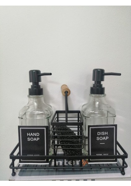 Metal Stantlı 2 Li Sıvı Sabunluk modelleri