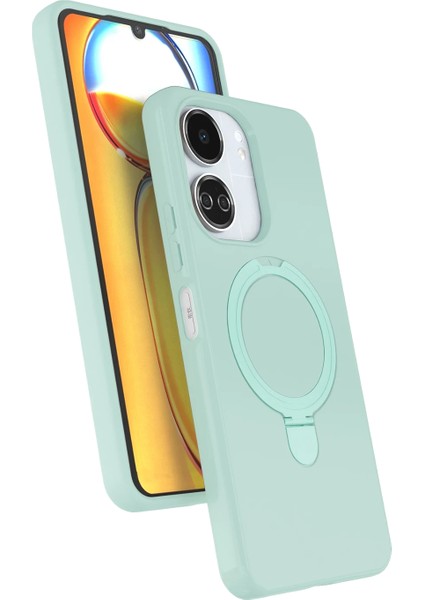 Redmi 13C Uyumlu Içi Kadife Stand Olabilen Halka Yüzüklü Kılıf