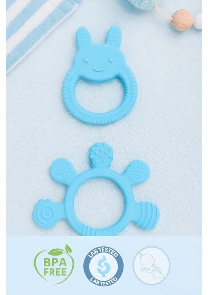 Silikon Mama Seti 11 Parça Mavi