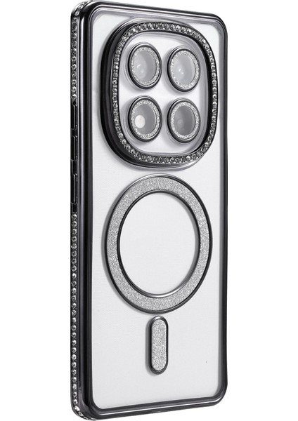 Yzlal Newface Xiaomi Redmi Note 14 Pro 5g Joke Simli Magneticsafe Kılıf - Siyah modelleri