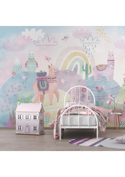 Kız Çocuk Odası Duvar Kağıdı -Isı ve Ses Yalıtımı Yırtılmaz modelleri