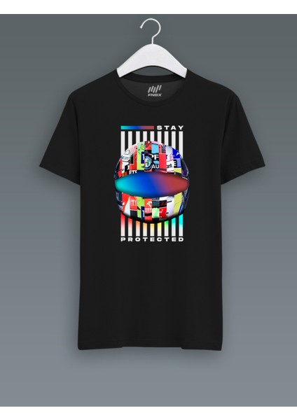 Stay Protected Kaskları T-Shirt