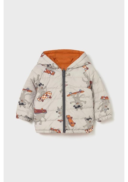 Erkek Çocuk 1-4 Yaş Çift Taraflı Mont Turuncu modelleri