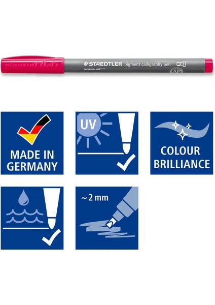 - Wiz Design / 375 C12 Staedtler Kaligrafi Uçlu Pıgement Arts Kalem 12'li