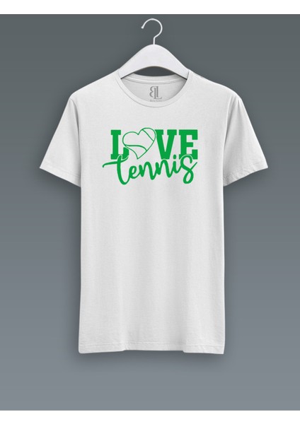 Love Tennis Yeşil Logo T-Shirt