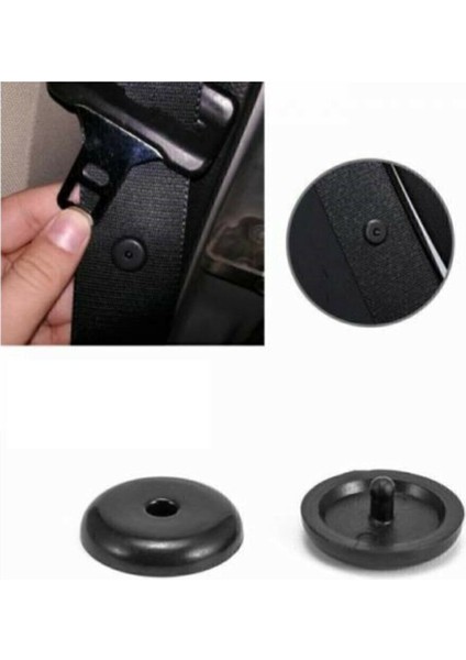 Emniyet Kemer Tutucu Kayma Onleyıcı Stoper-Toka- Klips Siyah 10 Adet modelleri
