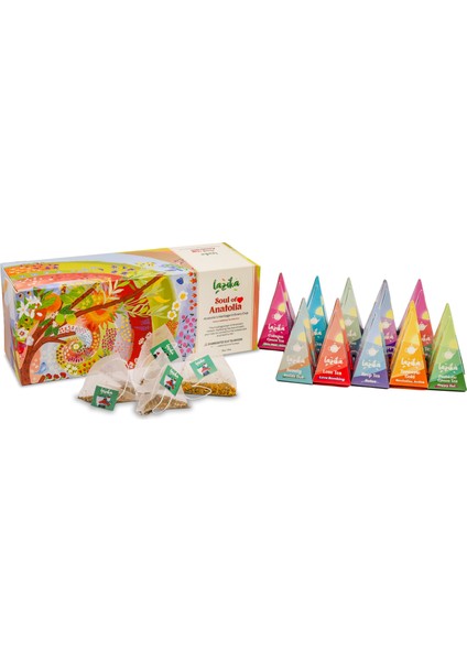 20'li Soul Of Anatolia-Yeşil Çay, Siyah Çay ve Bitki Çayı,20'li Pla Poşet, Premium Koleksiyon, Hediyelik