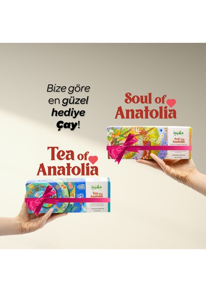 20'li Soul Of Anatolia-Yeşil Çay, Siyah Çay ve Bitki Çayı,20'li Pla Poşet, Premium Koleksiyon, Hediyelik