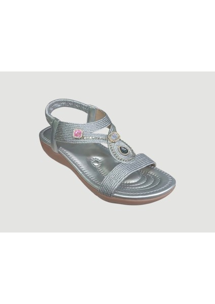 25Y120-6 Kadın Parmak Arası Sandalet Gümüş fiyatları