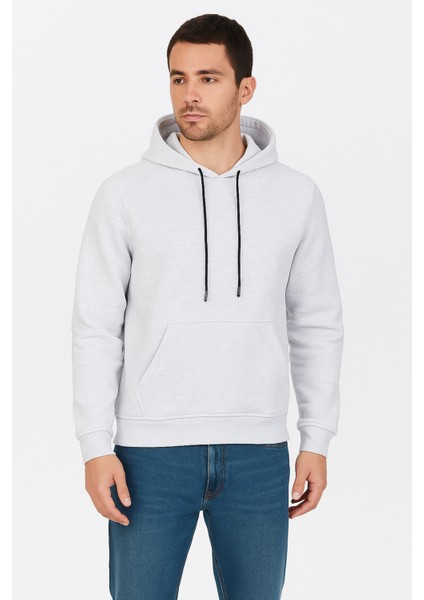 Üç Iplik Kapüşonlu Kanguru Cepli Sweatshirt Hoodie