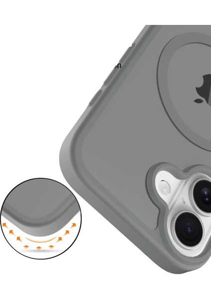 Apple iPhone 17 Jota Magsafe Kapak - Titan Gri modelleri