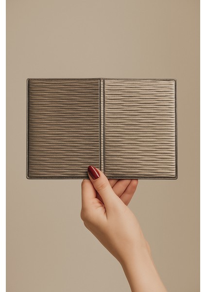 Isme Özel Deri Pasaport Kılıfı Pasaport Taşıma Cüzdanı - Sedef Premium Deri fiyatları