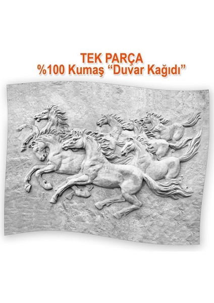 Duvar Kağıdı Atlar Desenli Isı ve Ses Yalıtımlı Sağlıklı Tekstil Duvar Kağıdı modelleri