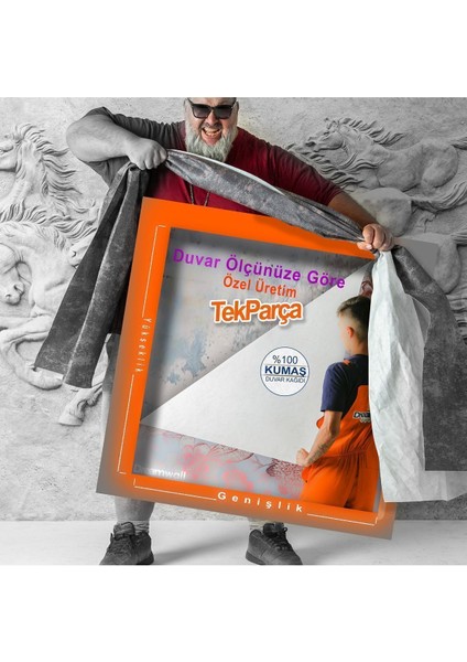 Duvar Kağıdı Atlar Desenli Isı ve Ses Yalıtımlı Sağlıklı Tekstil Duvar Kağıdı fırsatları