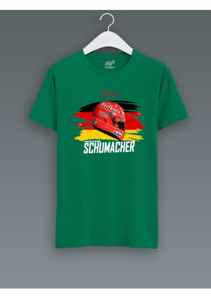 Michael Schumacher Vizör Baskılı T-Shirt