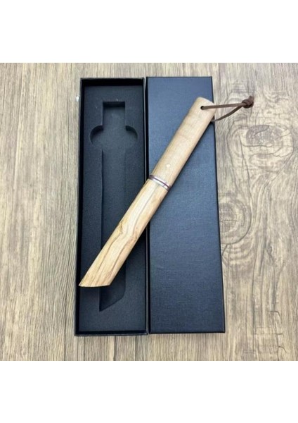 Damascus Tanto Japon Edc Zeytin Ağacı Sap fırsatları