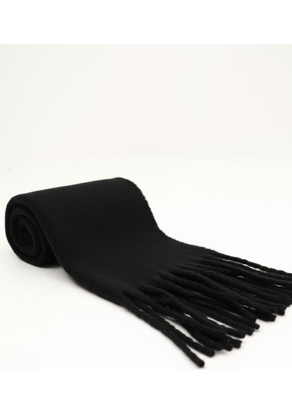 Klein Soft Touch Püskül Detaylı Yün Dokulu Premium Kışlık Şal Saçaklı Atkı fiyatları