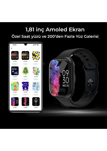 Watch 10 Series Akıllı Saat (2025 Versiyon 2 Kordon Hediyeli) modelleri