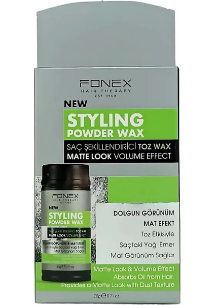 Saç Şekillendirici Toz Wax Matte