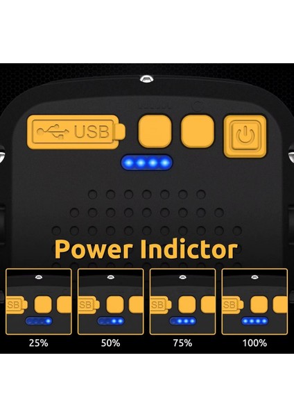WS-582 LED Çalışma Feneri, 3500 Lümen, Powerbank Özellikli, Mıknatıslı, USB Şarjlı, Tripod Bağlantılı, Taşınabilir Aydınlatma Kamp, Avcılık, Acil Durum fiyatları