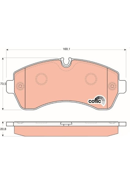 Ön Fren Balatası Crafter Sprinter Çift Balon Teker W906 W907 W910