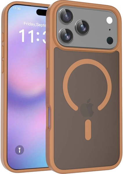 Apple iPhone 17 Pro Max Jota Magsafe Kapak - Çöl Titanyum