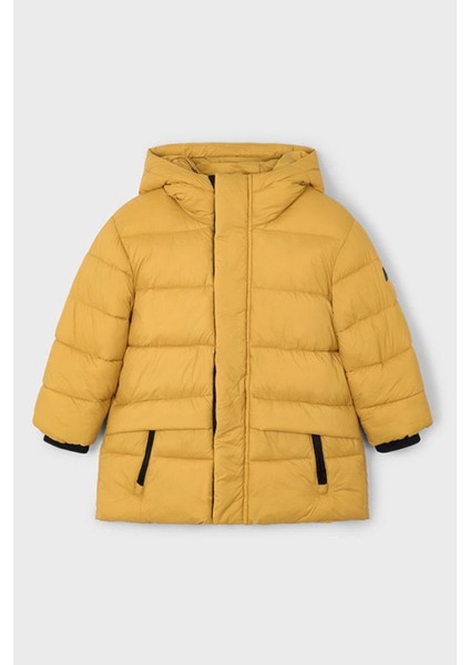 Erkek Çocuk 4-9 Yaş Uzun Dolgulu Mont Hardal fiyatları