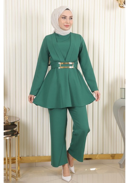 Pileli Ikili Takım Zümrüt 17901 modelleri