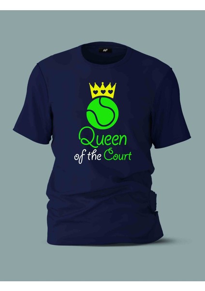 Queen Of The Court Siyah T-Shirt