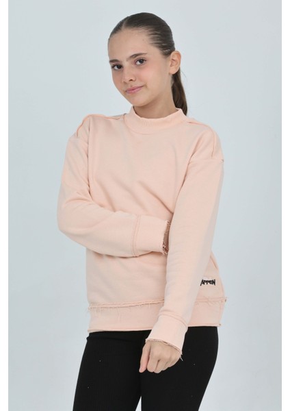 Kız Çocuk Happen Nakışlı Sweatshırt