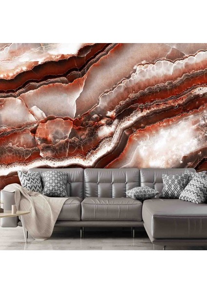 Duvar Kağıdı 3 Boyutlu Lüks Çatlak Mermer Desenli Silinebilir Tekstil Duvar Kağıdı fiyatları