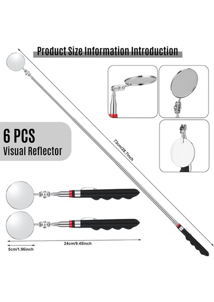 Teleskopik Denetimmirror, 30 Inçlik Mekanikmirror Aracı, Denetim Altında Retractable Araç (Yurt Dışından) fırsatları