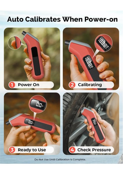 Dijital Lastik Basınç Göstergesi 3-200 Psı, Ansı B40.7 Sınıf 2A&#39;YA Kalibre Edilmiş Endüstriyel Lastik Göstergesi (Artı Eksi%0.5) (Yurt Dışından) fiyatları