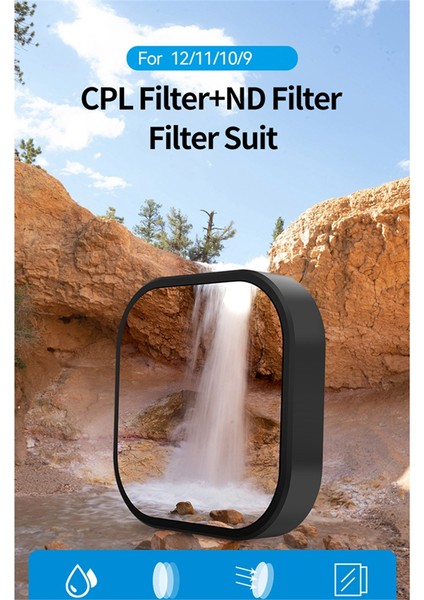 Nd8 ND16 ND32 Cpl Lens Filtreleri Gopro Kahraman Için Alüminyum Alaşım Çerçevesi Set 12 11 9 Siyah Eylem Kamerası Nd Cpl Lens (Yurt Dışından) indirimleri