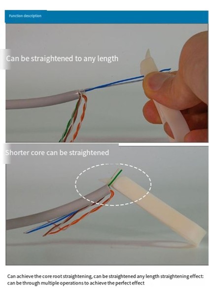 6 Pcs Kablo Ayırıcı Araçlar Tel Düzleştirici Kolay Kullanımı Plastik Ağ Kablosu Cat5 Cat6 Için Aracı (Yurt Dışından) modelleri