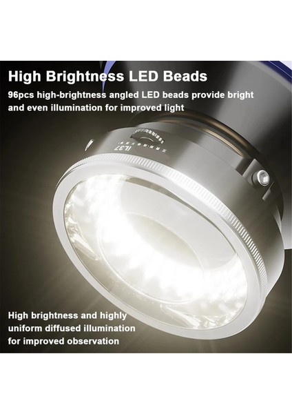 IL37 Mikroskop Polarize LED Halka Işık Lambası Anti Illuminators Kaynak Yansımaları Ortadan Kaldıran (Yurt Dışından) fiyatları