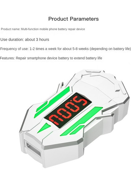 Cep Telefonu Pil Tamircisi Akıllı Modülasyon Sıcaklık Kontrolü Aşırı Şarj Koruma Voltajı ve Akım Dedektörü (Yurt Dışından) modelleri