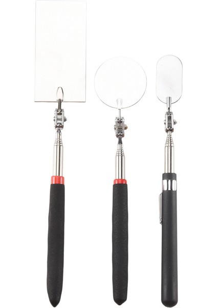 3 Adet Teleskopu Denetim Aynası Yuvarlak Ayna Kare Ayna Denetim Aracı Aracı Kontrol Etmek Için, Ağzı Gözlemleyerek B (Yurt Dışından) fiyatları