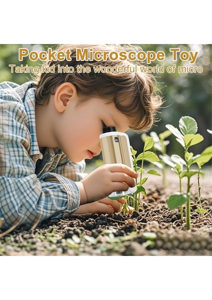 Çocuklar Için Mini Mikroskop, 100X-250X Zoom Pocket Mikroskop, Stem Bilim Elde Taşınağı Miniscope Doğum Günü Hediyeleri Çocuklar Için (Yurt Dışından) indirimleri