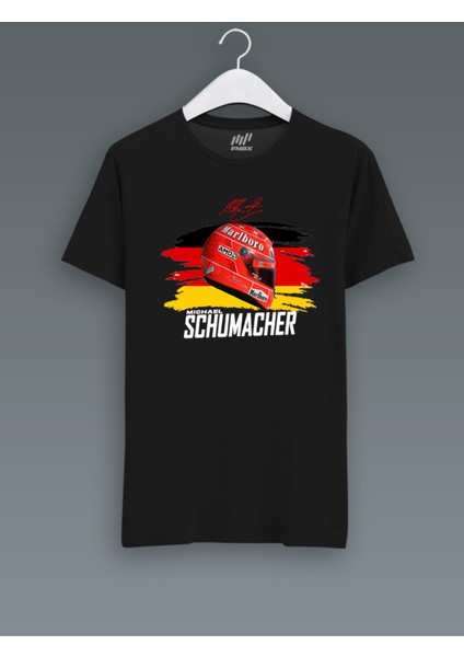 Michael Schumacher Vizör Baskılı T-Shirt