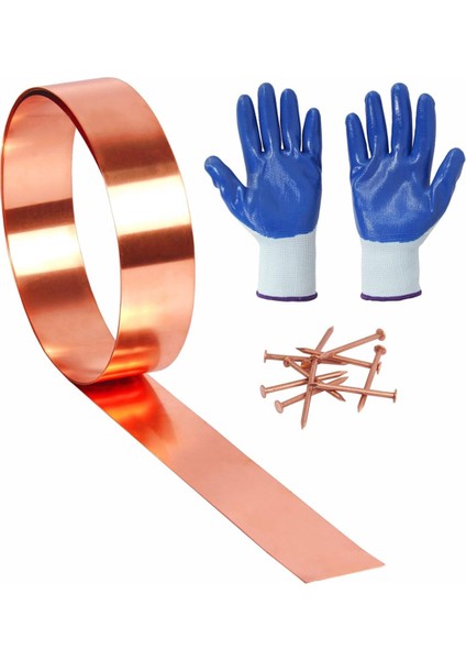 Bakır Yanıp Sönen - 16 Oz 24 Ölçüm 0.5mm Kalınlık - 10 Feet Uzunluk Bakır Rulo - Dıy Projeleri (24 Ga, 2 Inç Genişlik x 10FT) (Yurt Dışından)