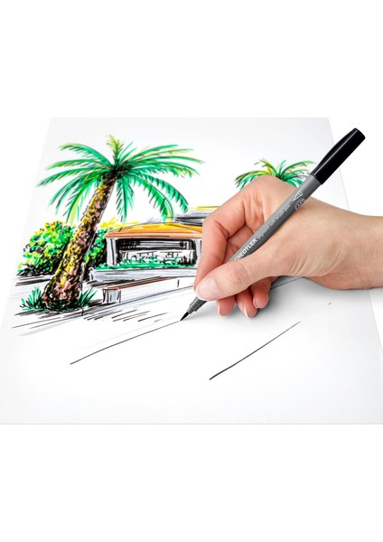 - Wiz Design / 372 C6 Staedtler Pigment Arts Kalem Gri Renkler 6'lı fiyatları