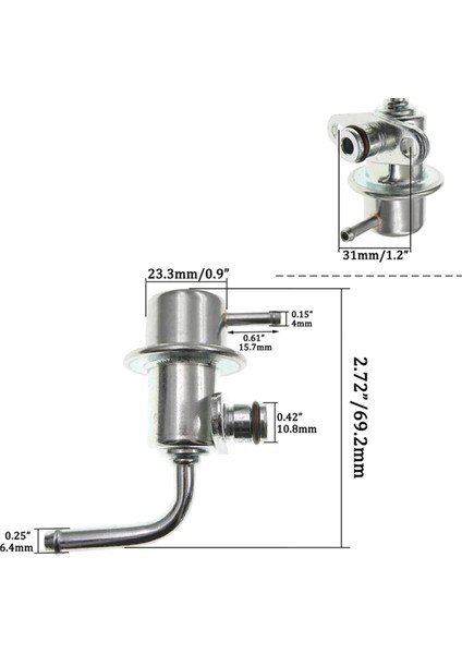 22670-41B00 5G1284 Nissan 200SX Sentra Için Yakıt Basıncı Regülatörü 1.6l 1.8l 1995-1998-2020 GA16DE 158-0914 22670 (Yurt Dışından) fiyatları
