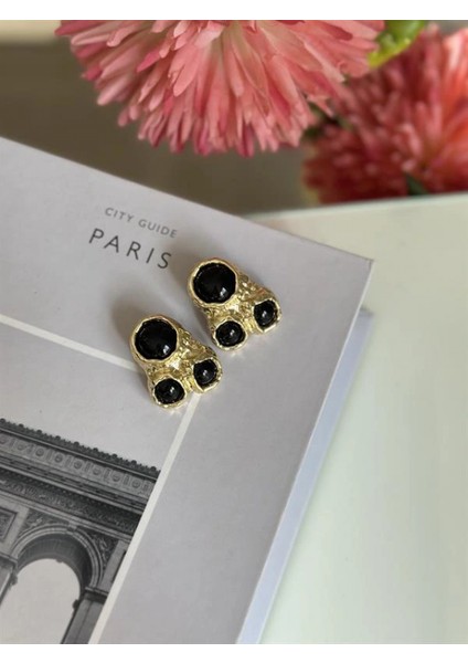 Ieg Taşlı Küpe - Siyah fiyatları